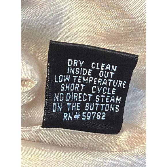 Adrianna Papell Jacket Champagne 3/4 Sleeve Ruffle Belt Elegant Blazer Coat WM 8 - Picture 9 of 12